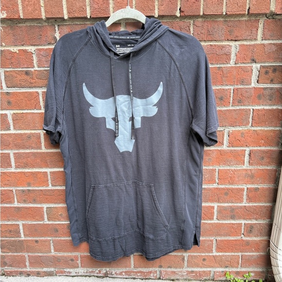 Under Armour Gray Grey The rock Shirt Size Large Men’s - Picture 1 of 4